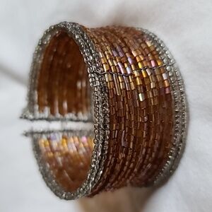 Bead cuff bracelet